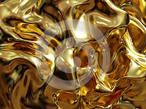 LuxuryÃÂ LiquidÃÂ Gold MarblingÃÂ Texture, Realistic Shiny MetallicÃÂ Background photo